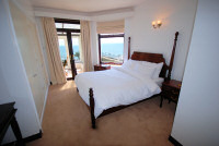 Double bedroom with spectacular sea views